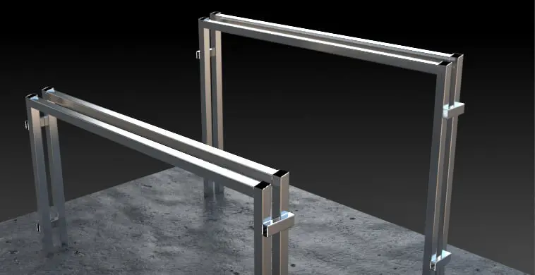 ¡Aprende a construir pérgolas de acero inoxidable de una forma sencilla! 7 Instalación de las vigas horizontales