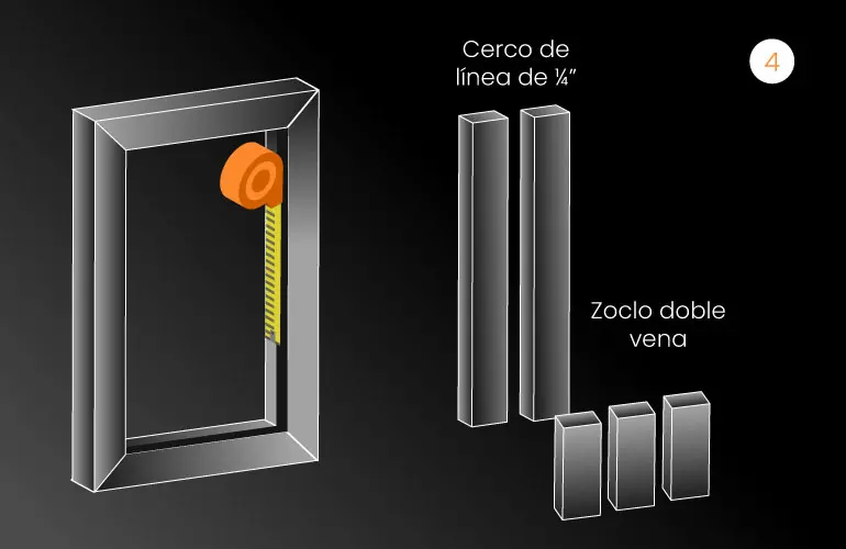 Puertas de Aluminio ¡La mejor opción para el hogar! 7 Esquema que permite ver la hoja