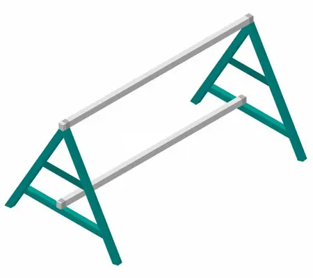 ¿Qué es un caballete de Acero Inoxidable? ¡Descúbrelo aquí! 3 Caballete inoxidable en forma de A