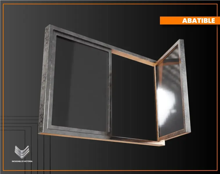 Cancelería de aluminio: Tipos y usos en construcción 3 Cancelería de aluminio abatible