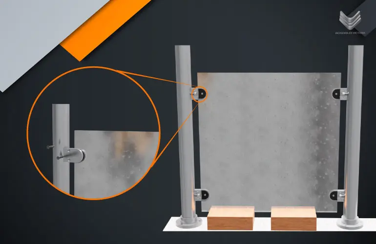 Barandales de aluminio ¡Diseña el tuyo! 5 Ubicación de los paneles de cristal