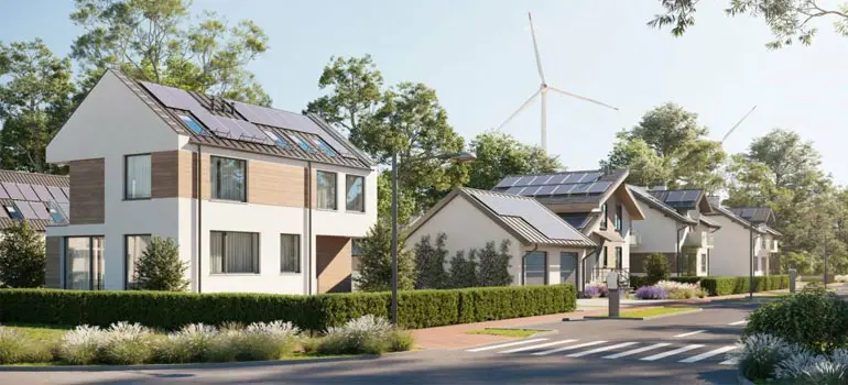 ¡Descubre los usos del aluminio en la arquitectura bioclimática! 1 Diseño bioclimático de un conjunto de casas