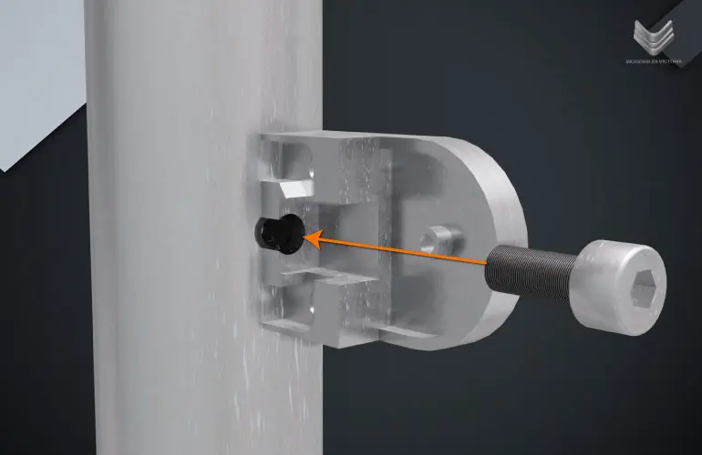 Barandales de aluminio ¡Diseña el tuyo! 2 Colocación de los clips de fijación de los tubos de aluminio