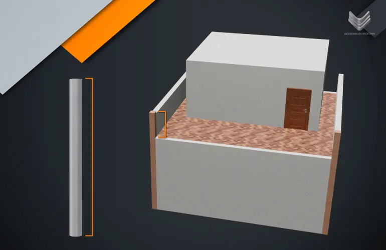 Barandales de aluminio ¡Diseña el tuyo! 1 Toma la distancia total del barandal de aluminio
