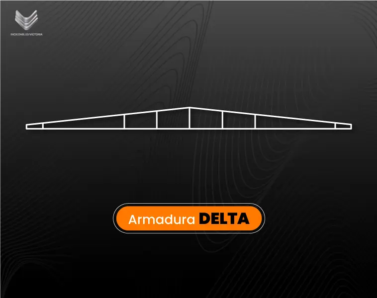 Armaduras de Acero Estructural: Usos, Tipos y Ventajas en construcción 14 Diseño vectorizado de Armadura Tipo Delta
