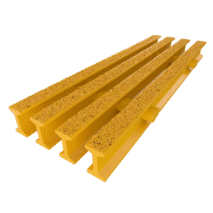 rejilla fibra de vidrio amarilla